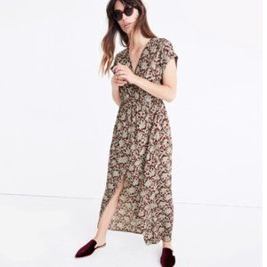 Madewell Wrapfront Maxi Dress in Estate Floral